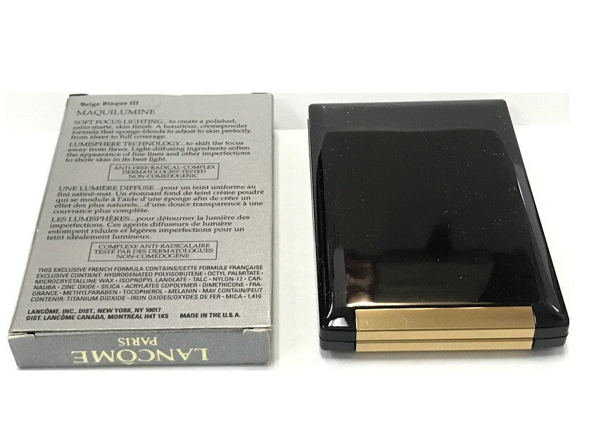Lancome Maquilumine Creme Powder Compact Makeup Beige Bisque III 0.3 oz