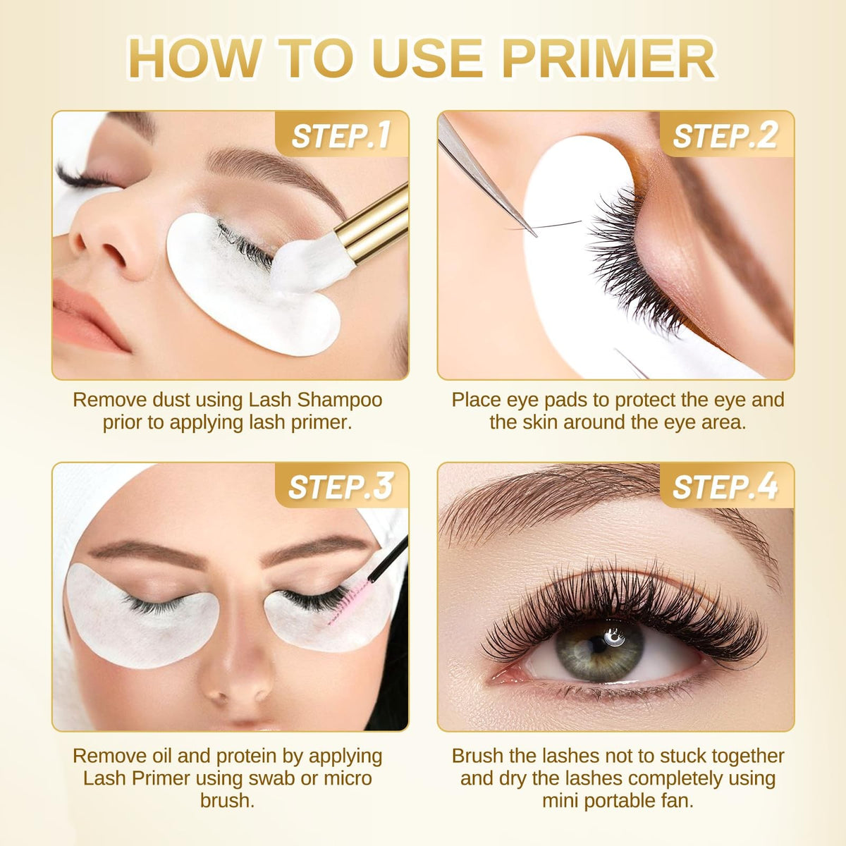 Eyelash Extension Glue Primer & Super Bonder Set - Salon Adhesive Kit