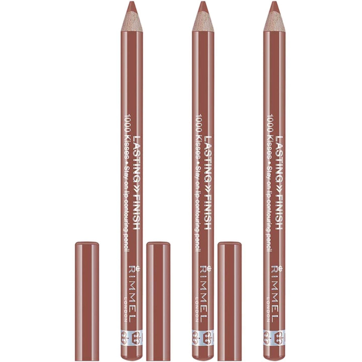 Lip Liner Set - Tiramisu 3-Pack Long-Lasting Waterproof Makeup