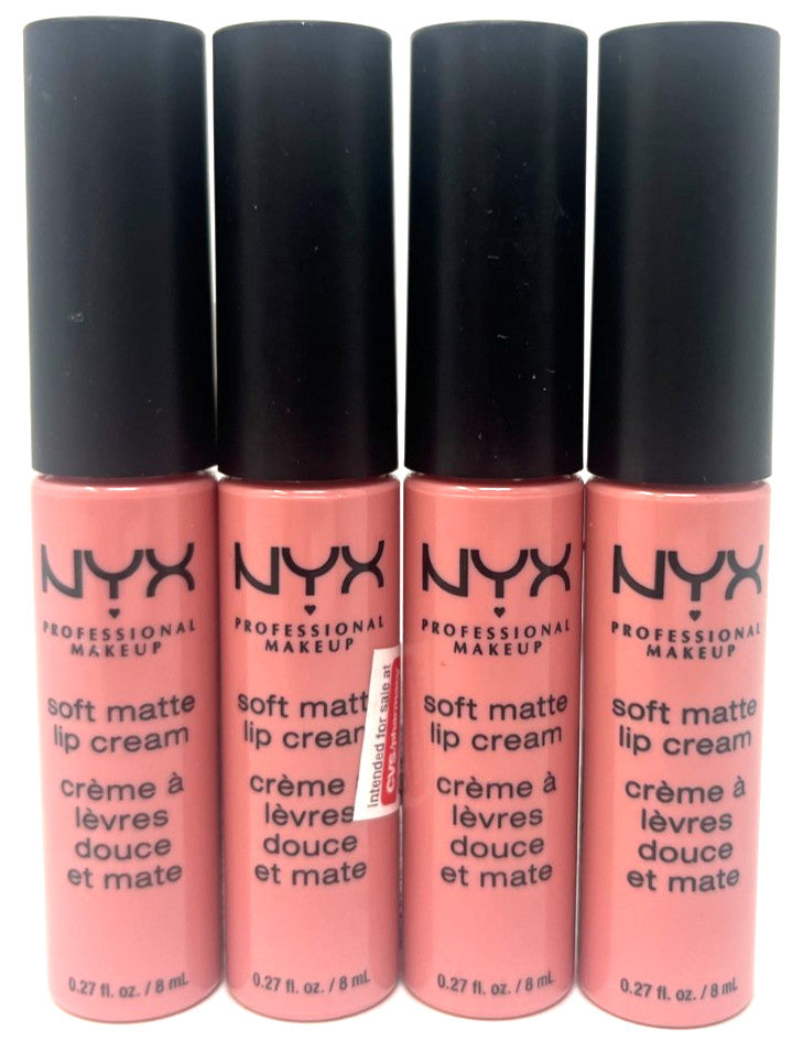 Set of 4 NYX Soft Matte Lip Creams - Istanbul, Sealed, 0.27 fl oz