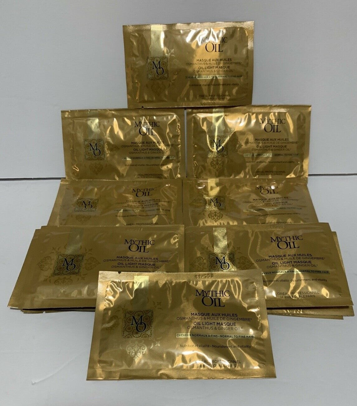L'Oréal Mythic Oil Hair Mask Light Oil Infused 0.51 oz Sample Pack of 12