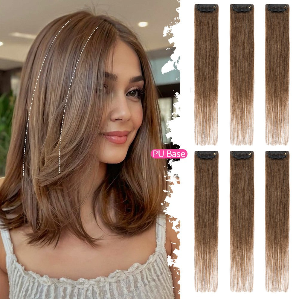 Clip-In Hair Topper Remy Human Hair Short Mini Patches for Volume & Coverage