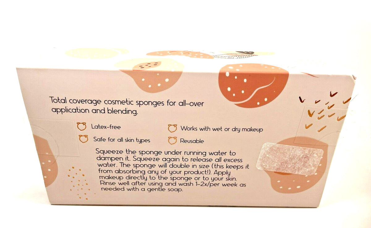 Pretty as a Peach Makeup Sponges - 3 Pack | NIB