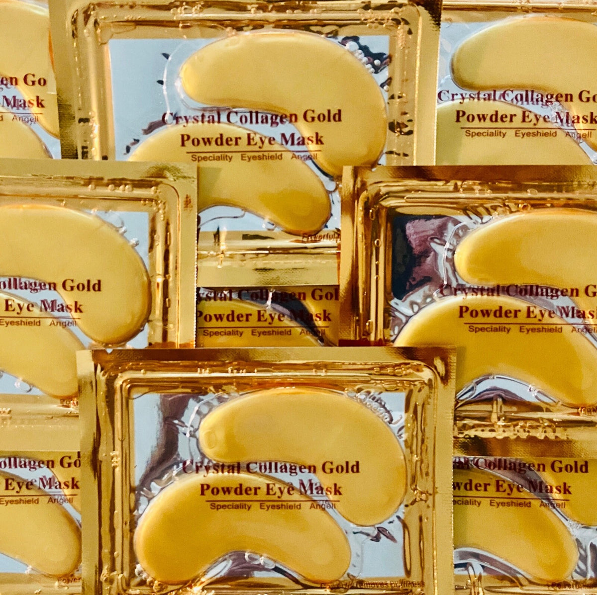 Gold Collagen Eye Mask Patches for Dark Circles & Anti-Aging - 10 Pairs