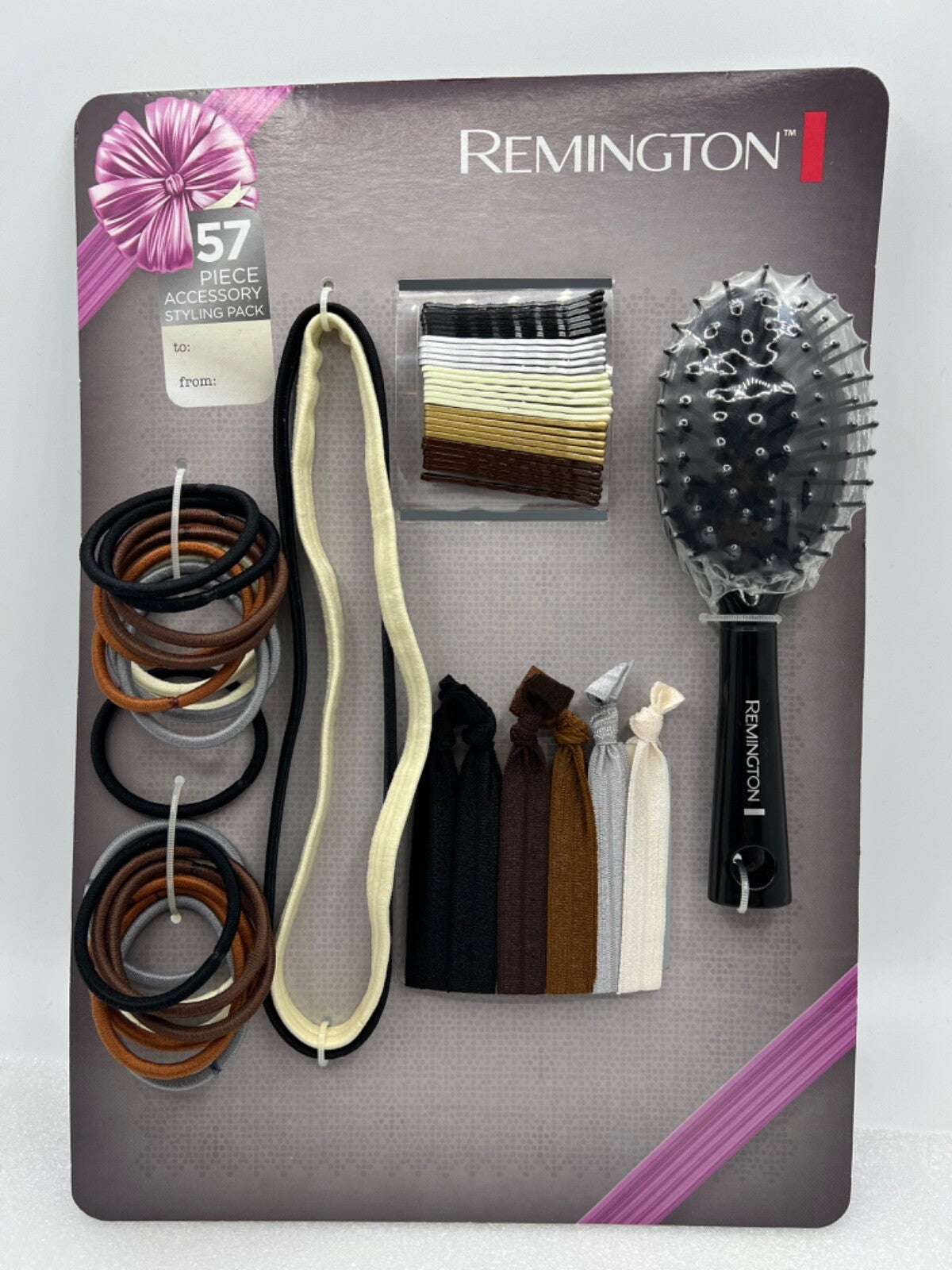 REMINGTON 57 Piece Hair Accessory Styling Pack Gift Set -Brush