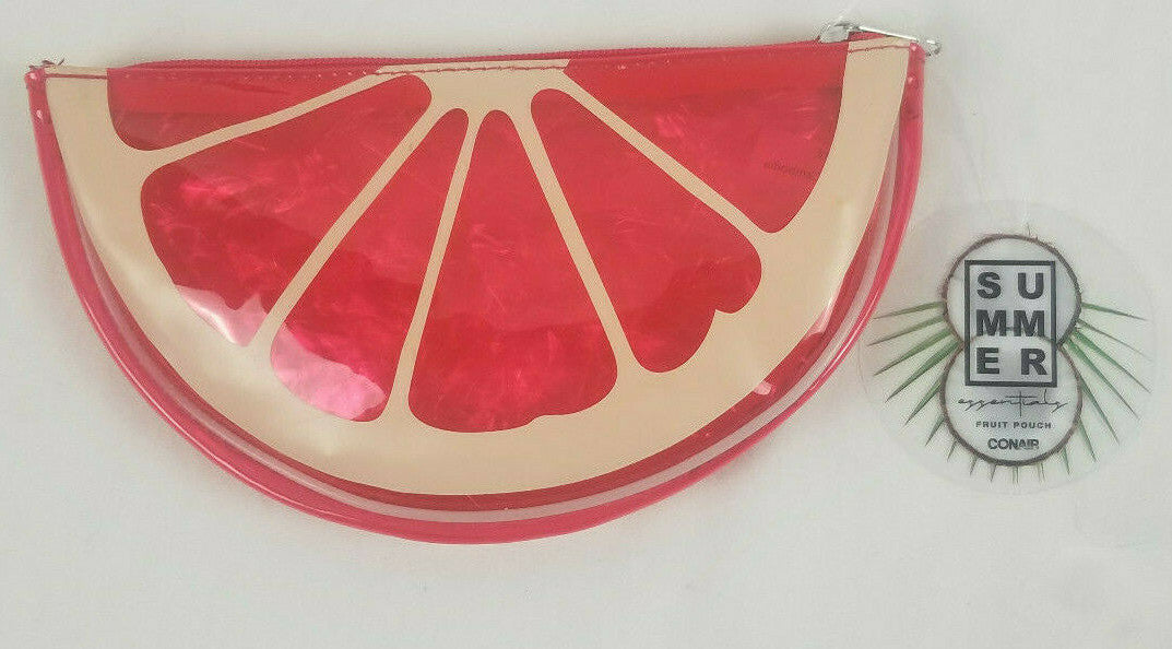 Clear Makeup Pouch Bag for Cosmetics - Summer Fruit Collection, Multiple Colors