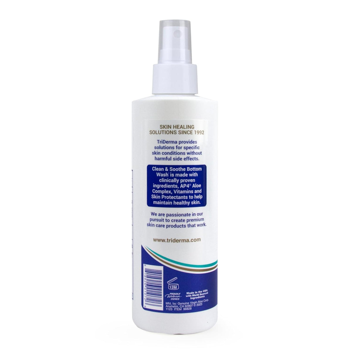TriDerma No-Rinse Perineal Cleanser for Incontinence & Postpartum Care 8.2 fl oz