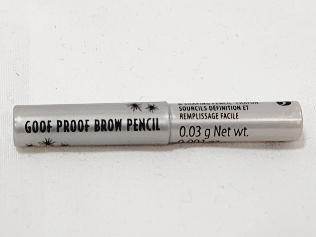 Benefit Goof Proof Brow Pencil #5 Warm Black Brown Waterproof Travel Size