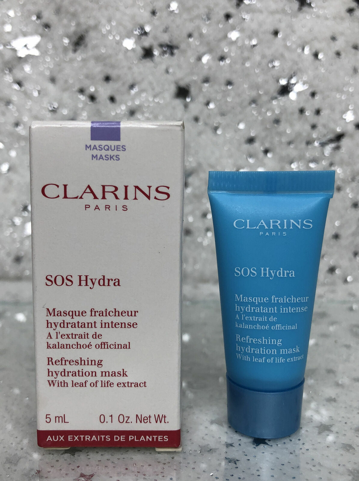 Clarins SOS Hydra Refreshing Hydration Mask Sample 5ml - 2 Pack