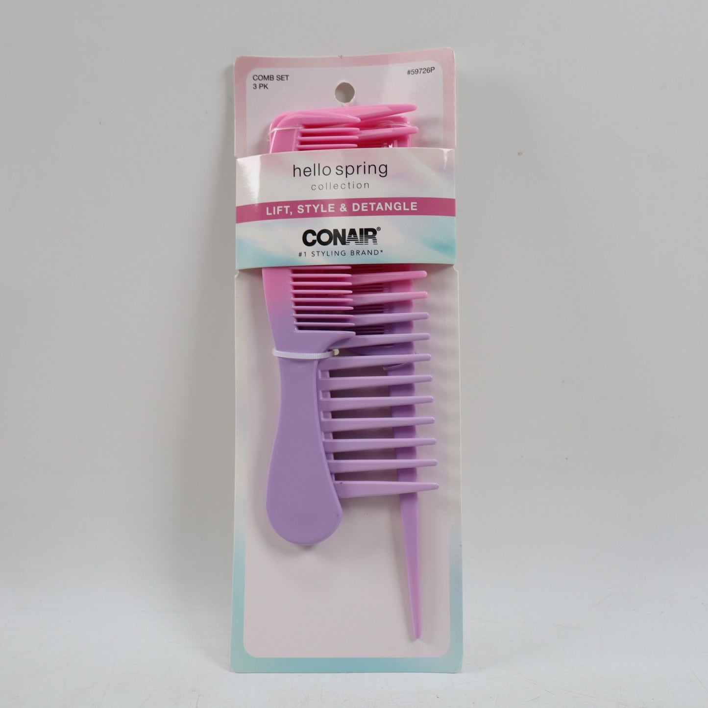 Pink Hair Comb Set - Detangling & Styling Hairbrushes for Gentle Hair Care