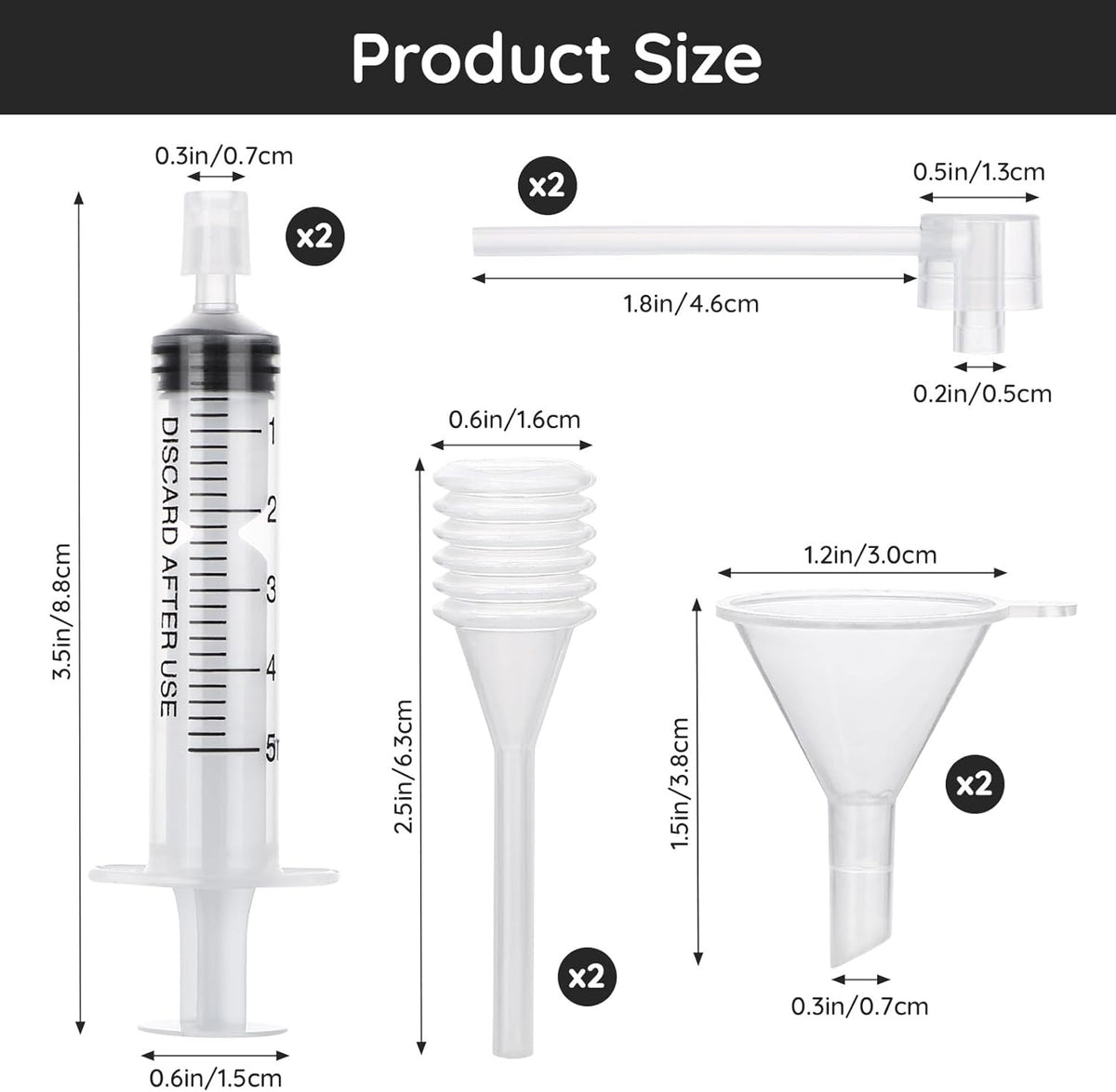 Perfume Refill Tool Kit 8pcs Transfer Dispenser Funnel Dropper Pump Set