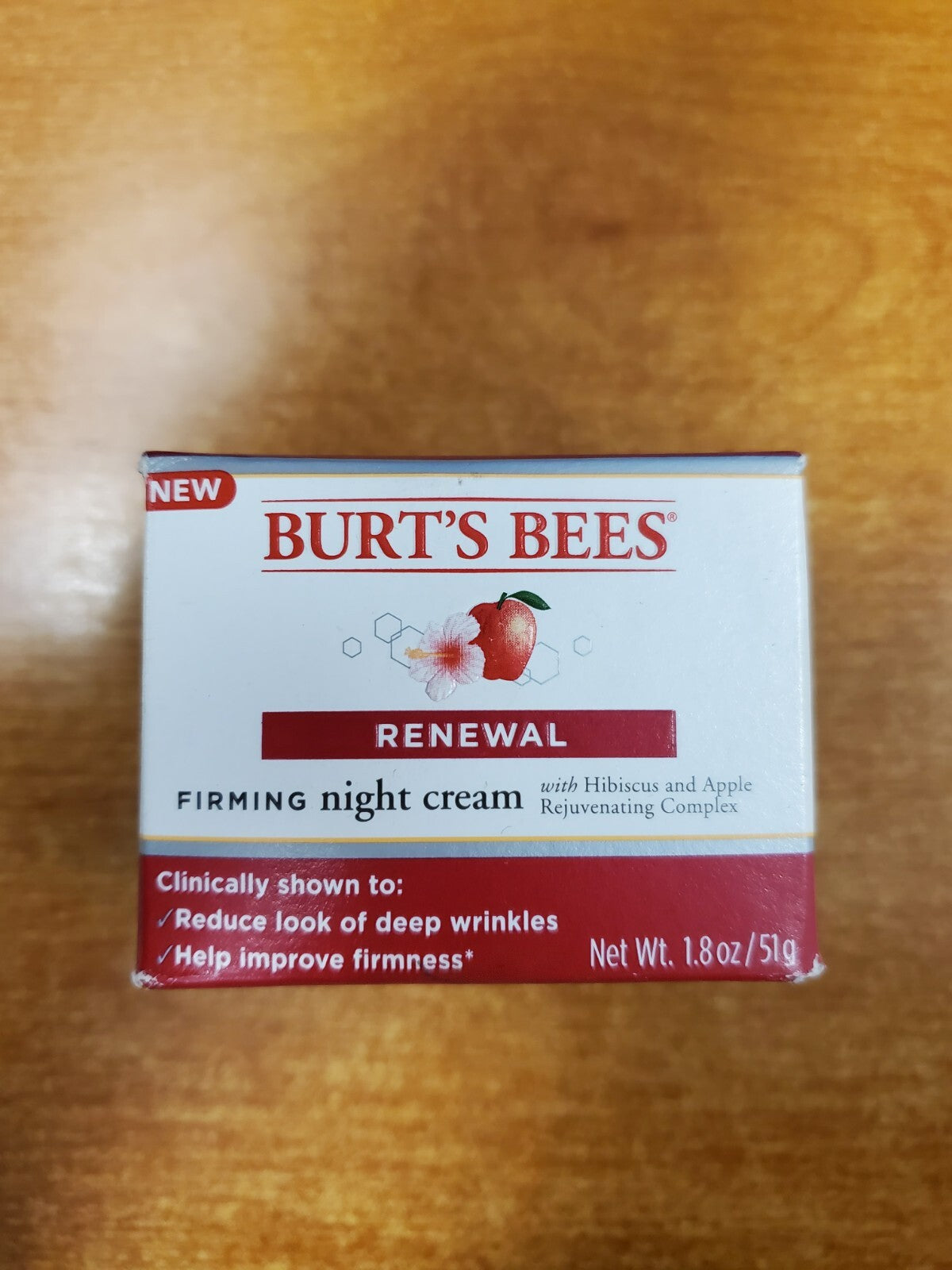 Burt's Bees Renewal Firming Night Face Cream - Natural Retinol Alternative 1.8 oz