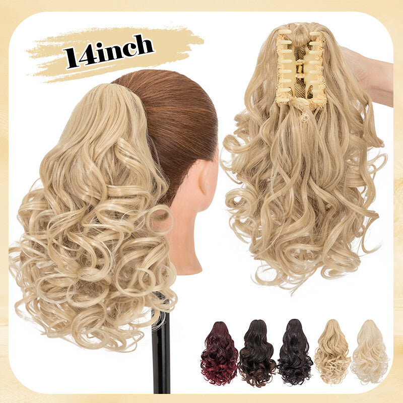Thick Wavy Claw Clip Ponytail Hair Extension - Natural Look