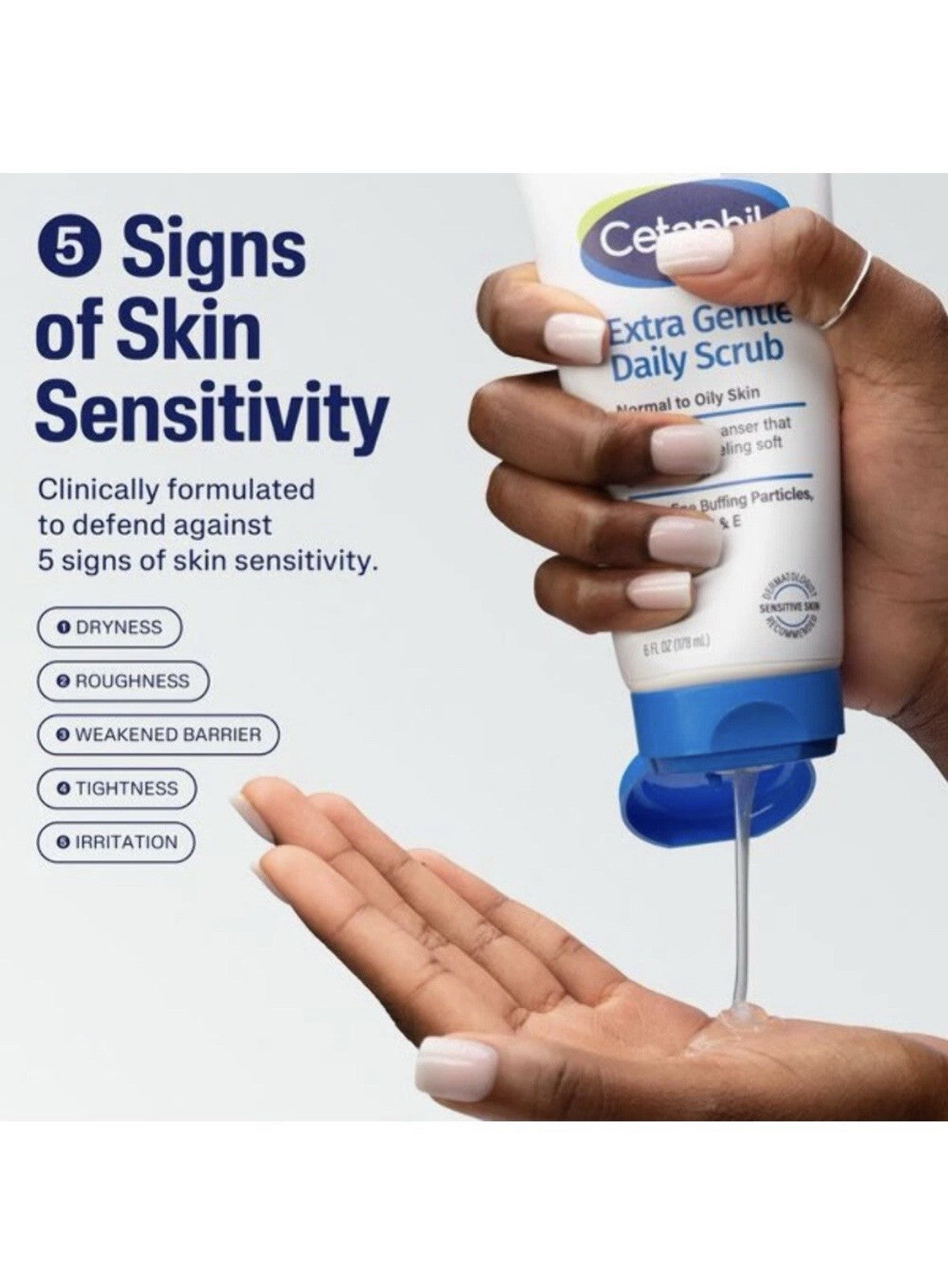 Cetaphil Extra Gentle Daily Scrub, 6 fl oz - NEW