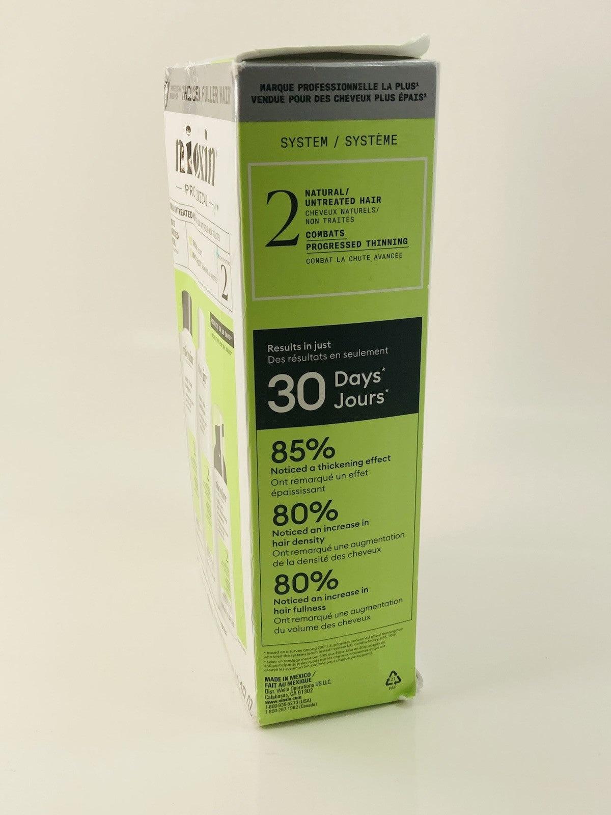 Nioxin System 2 Kit Natural Untreated Hair Progressed Thinning Open