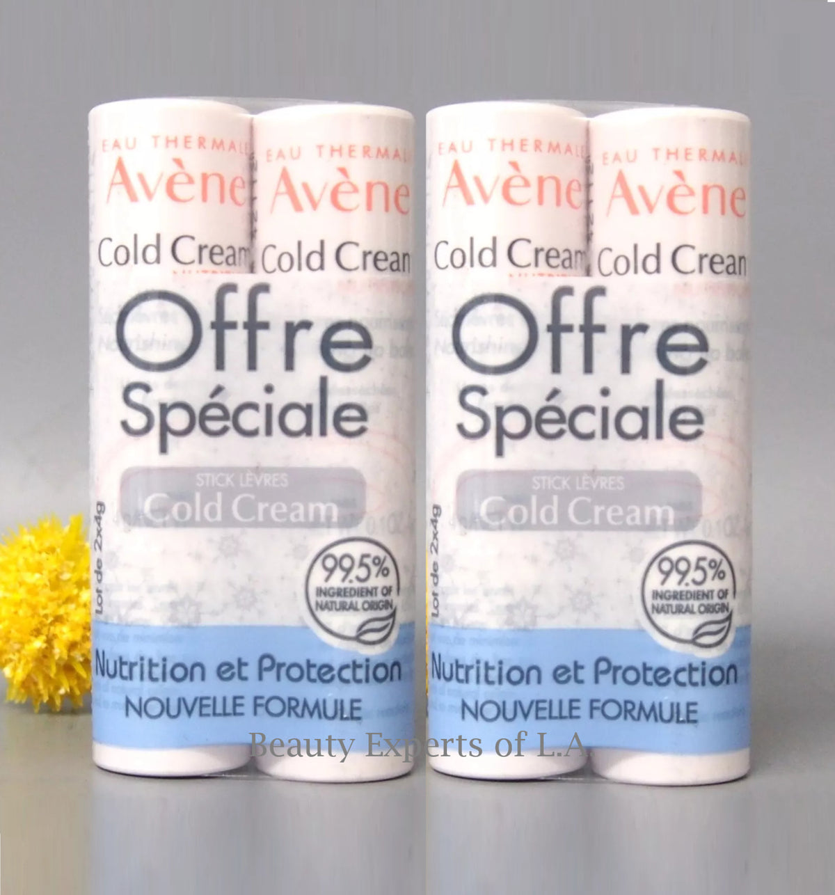 Avene Cold Cream Nourishing Lip Balm Set - Moisturizing & Protective 4g