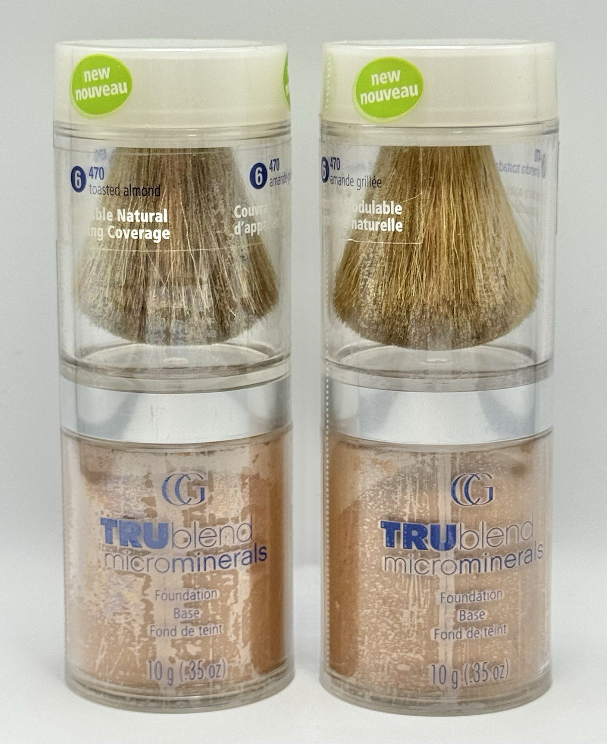 CoverGirl TruBlend Microminerals Foundation 470 Toasted Almond 0.35 oz. 2 Pack