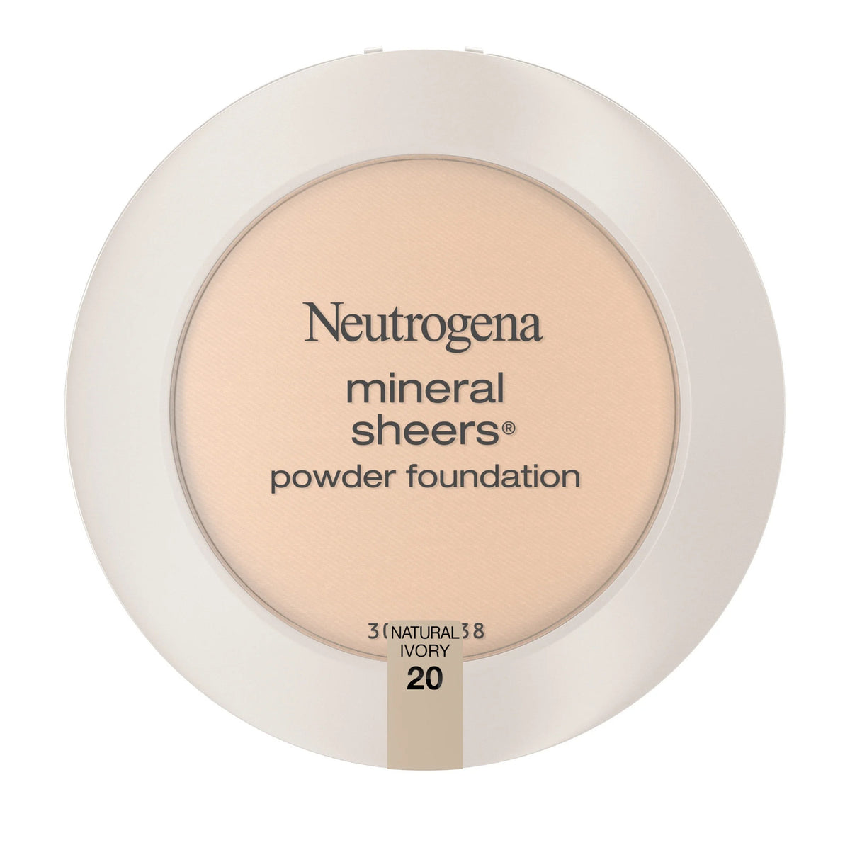 Mineral Sheers Powder Foundation Natural Ivory Oil-Free SPF 20 0.34oz