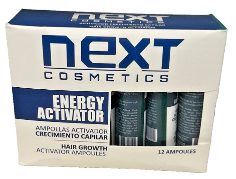 Next Cosmetics Energy Activator Hair Growth Ampoules, 12 count