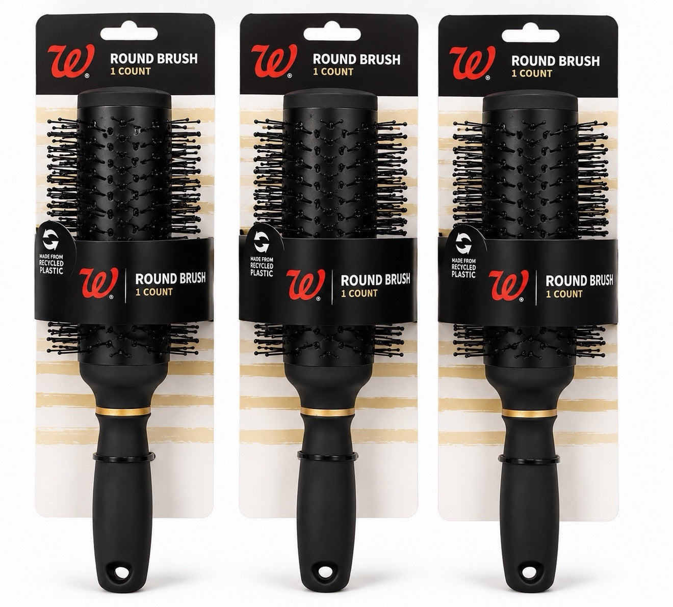 Walgreens Vent Brush Set Black & Gold 3 Pack Household Cleaning Tool