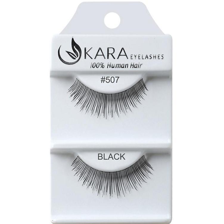 6 Pairs 100% Human Hair False Eyelashes - Kara Assorted Styles