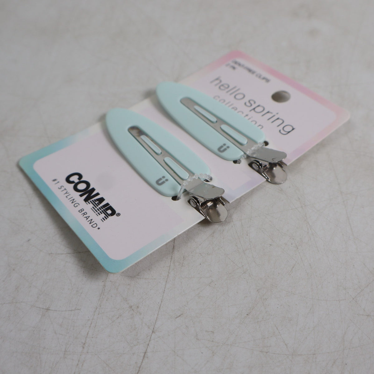 4 PACK Scunci by Conair Hello Spring Collection Dent-Free Clips 2pk