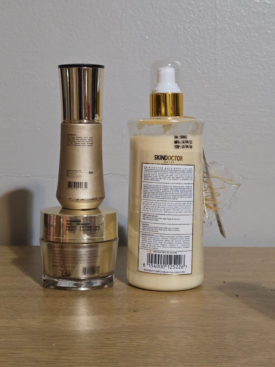 Whitening Face Lotion Serum - Skin Doctor Gold Face Cream for Brightening