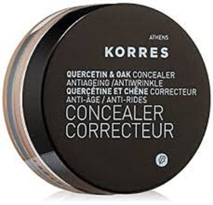 Anti-Aging Concealer with Quercetin & Oak - Long Lasting, Crease-Free, Shade 04 Tan - 0.16 oz
