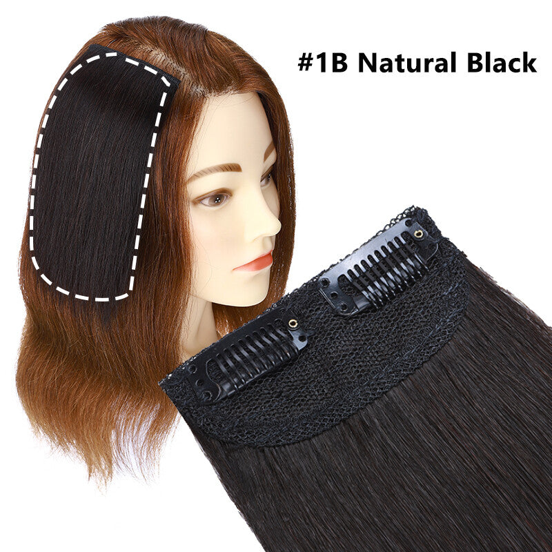 Mini Clip-In Remy Human Hair Extensions, Short Hair Piece, Easy Application