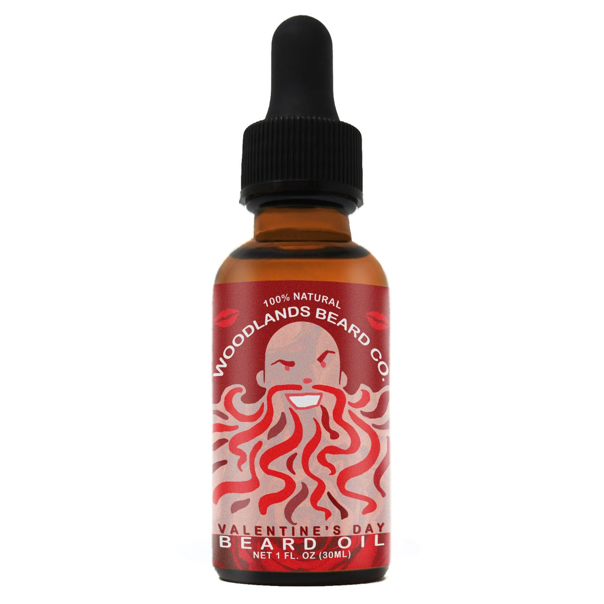 Valentine's Day Beard Oil with Rose Ylang Ylang & Sandalwood - Natural Grooming Oil