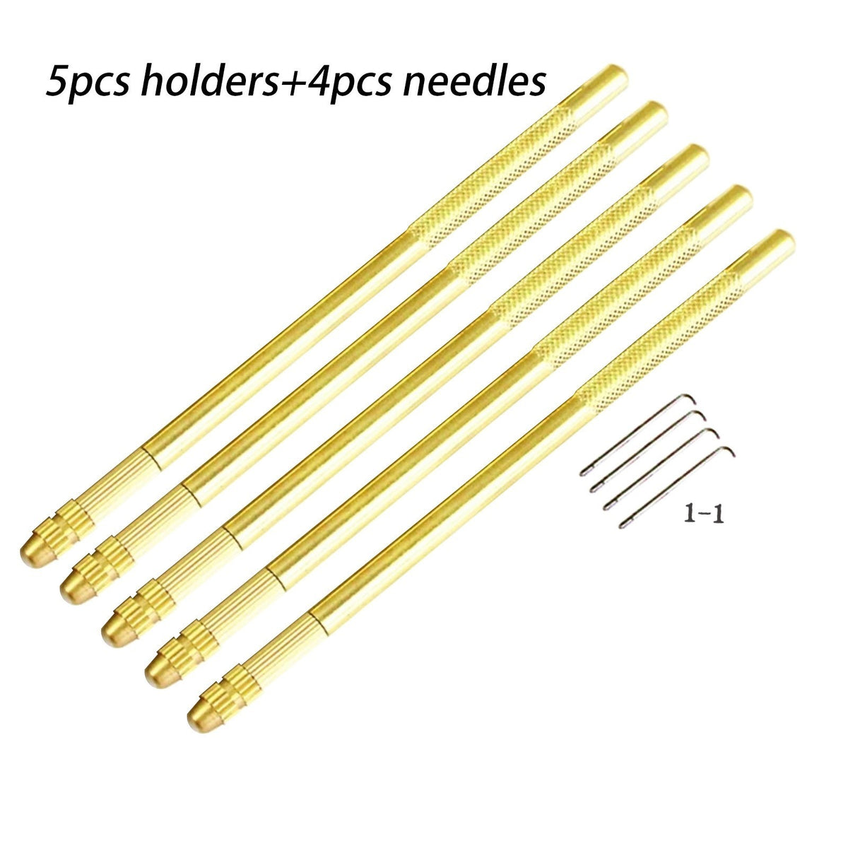 Bronze Lace Wig Ventilating Holder Set with Needles for Hair Extensions