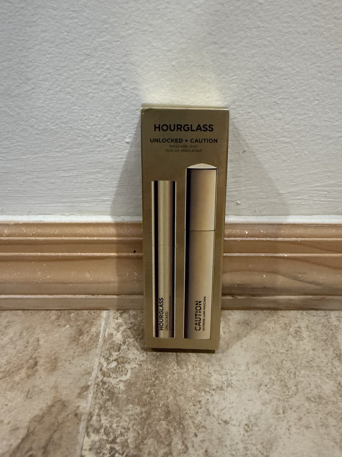 Hourglass Mascara Duo - Unlock & Caution Ultra Black 0.35oz & 0.33oz Boxed