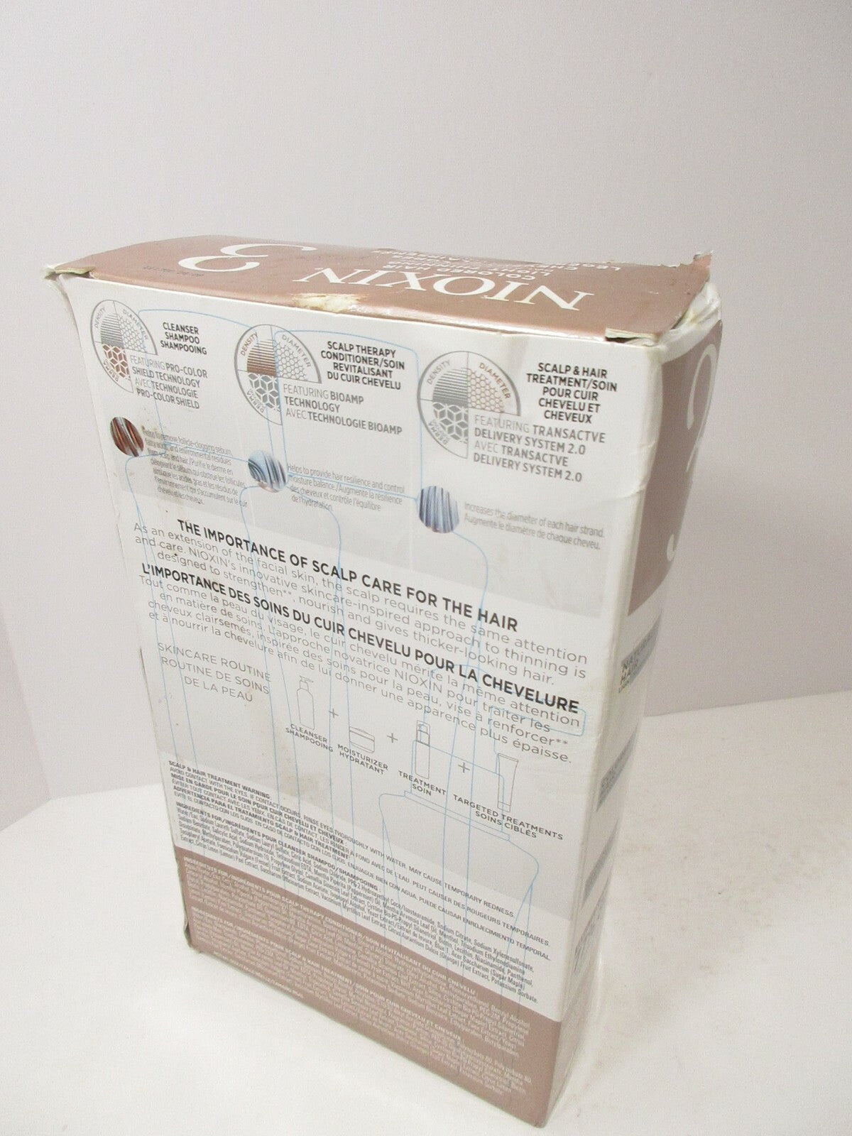 Nioxin 3 Colored Hair Light Thin 3pc Shampoo, Conditioner, Treatment