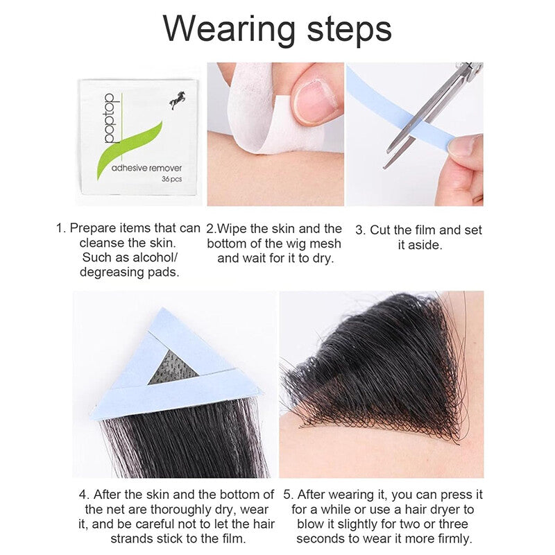 Men's Hair Loss Replacement Patch for Receding Hairline and Bald Spots