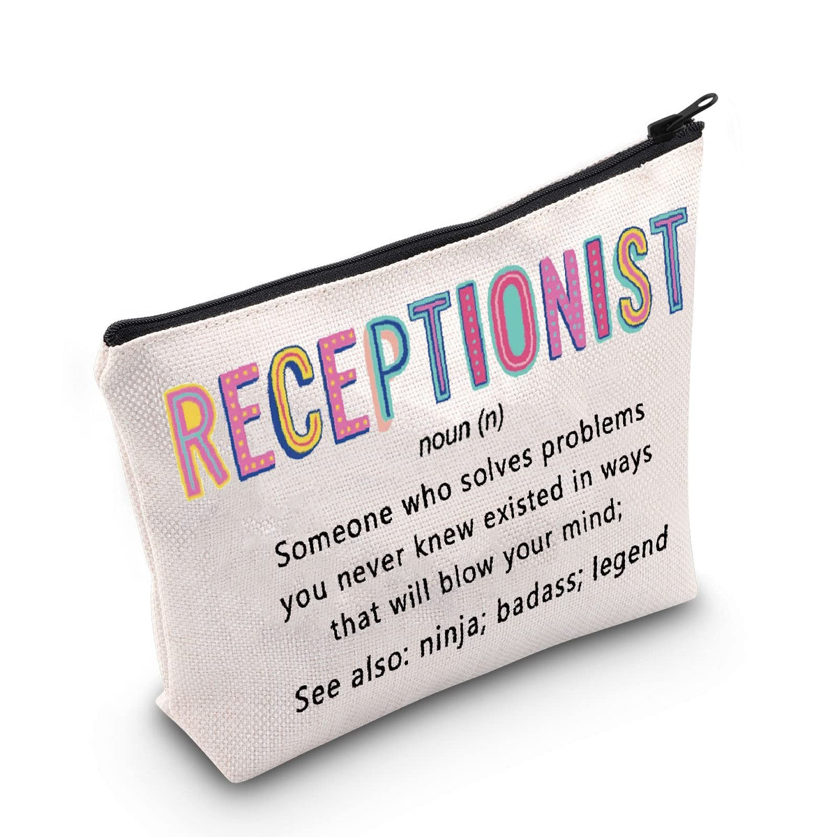 Receptionist Cosmetic Bag - Travel Makeup Organizer Gift