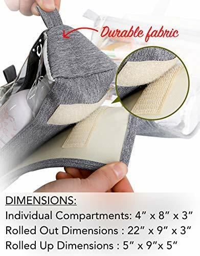 Hanging Roll-Up Makeup and Toiletry Organizer Bag for Travel & Home