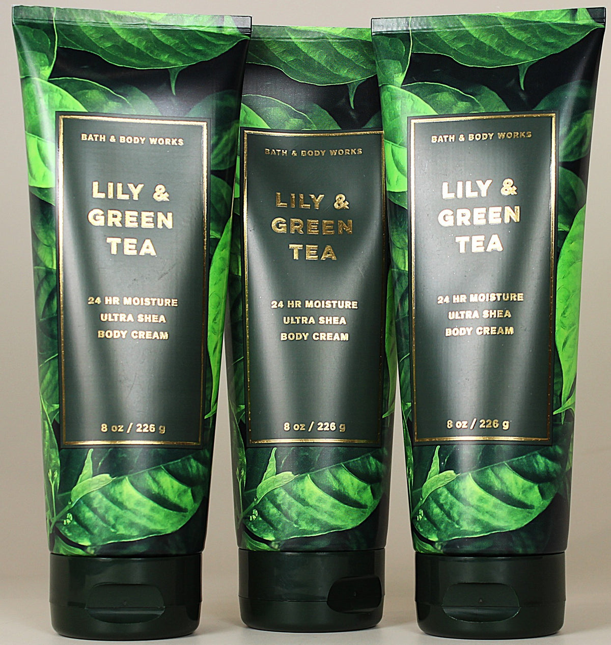 Lily & Green Tea Body Cream Lotion 8oz - 3 Pack