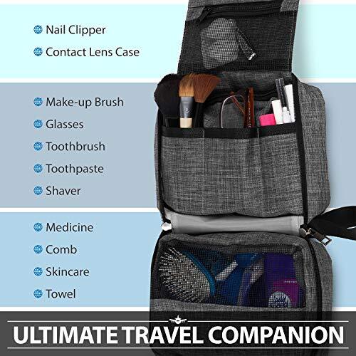 Travel Toiletry Bag - Waterproof Bathroom Organizer for Men & Women