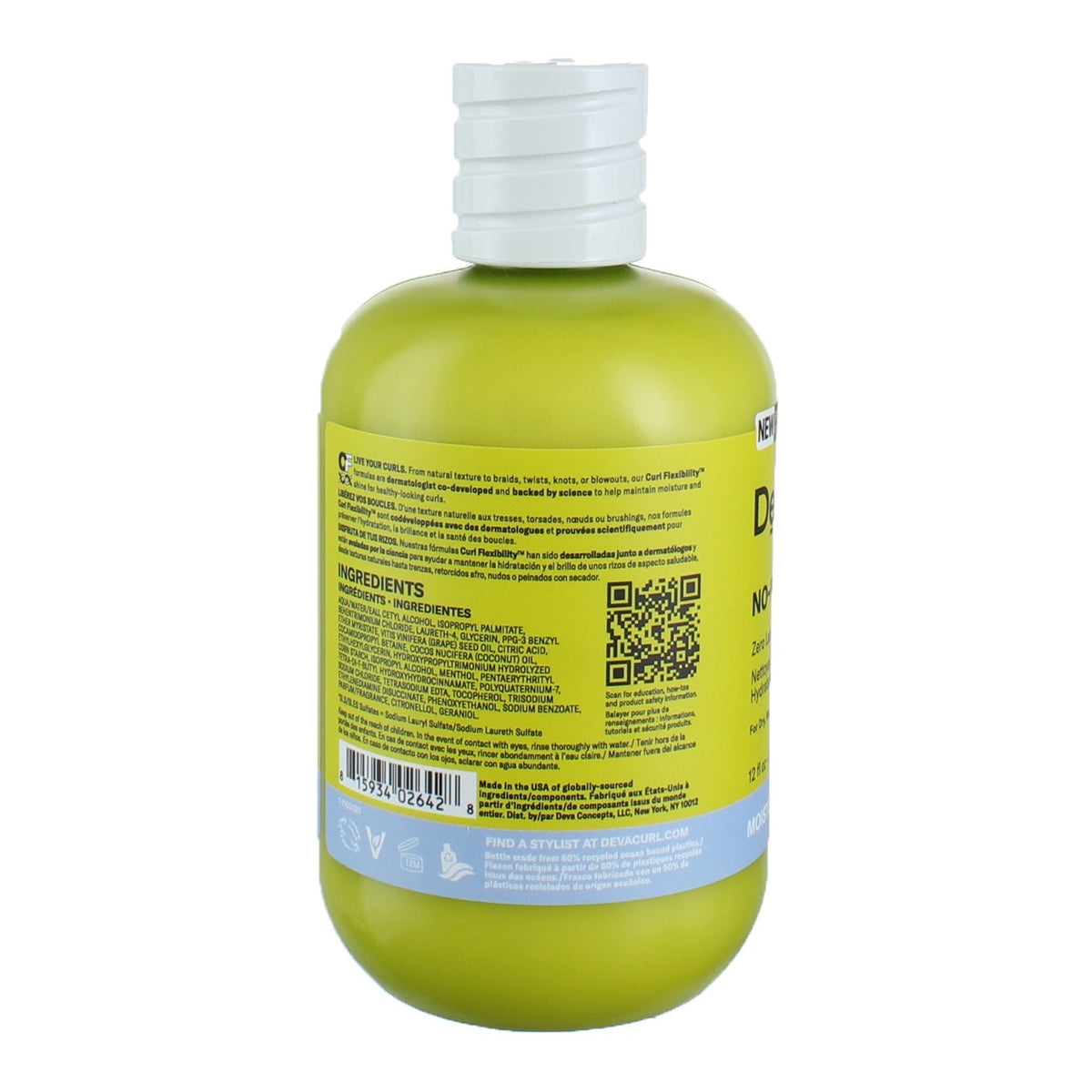 2 Pack DevaCurl No-Poo Original Lightweight Hair Cleansing Moisture,