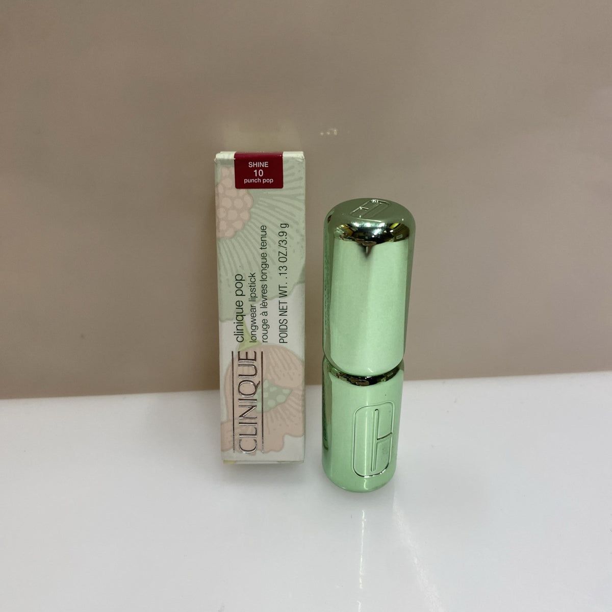Clinique Pop Longwear Lipstick Shine 10 - 0.13 Oz, New