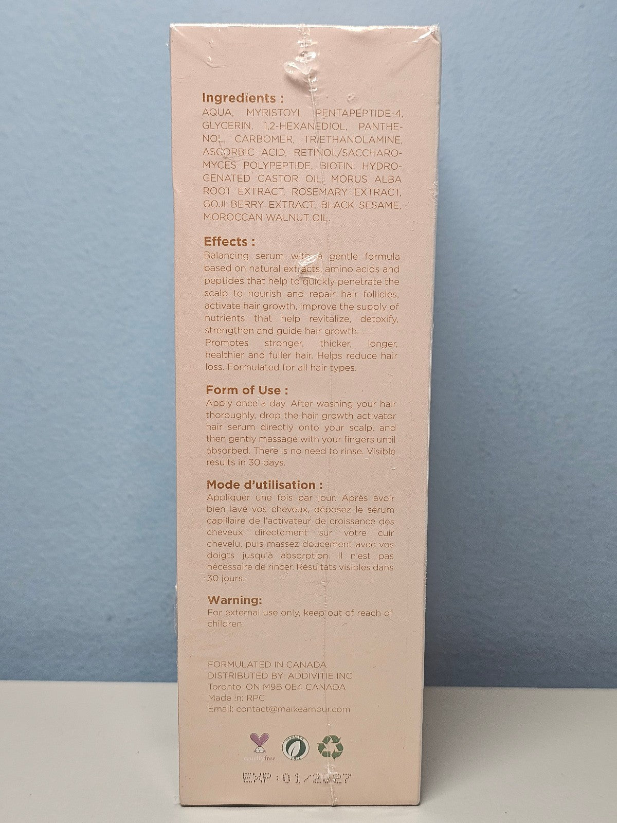 Maike Amour Hair Serum Growth Activator - 1 fl oz