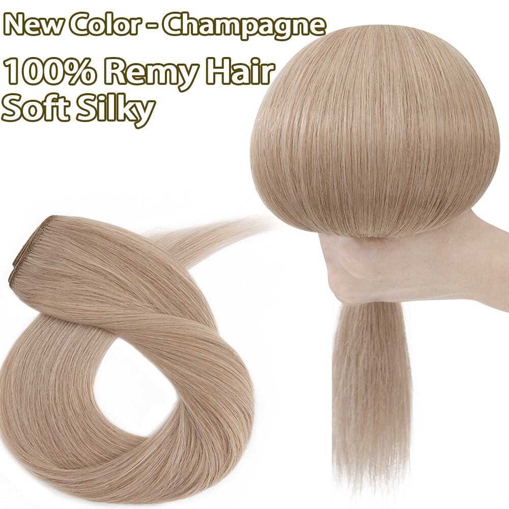 Double Weft Clip-In Human Hair Extensions Full Head - Multiple Colors & Lengths