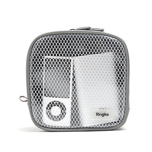 Travel Organizer Pouch with Mesh & Transparent Divided Pockets