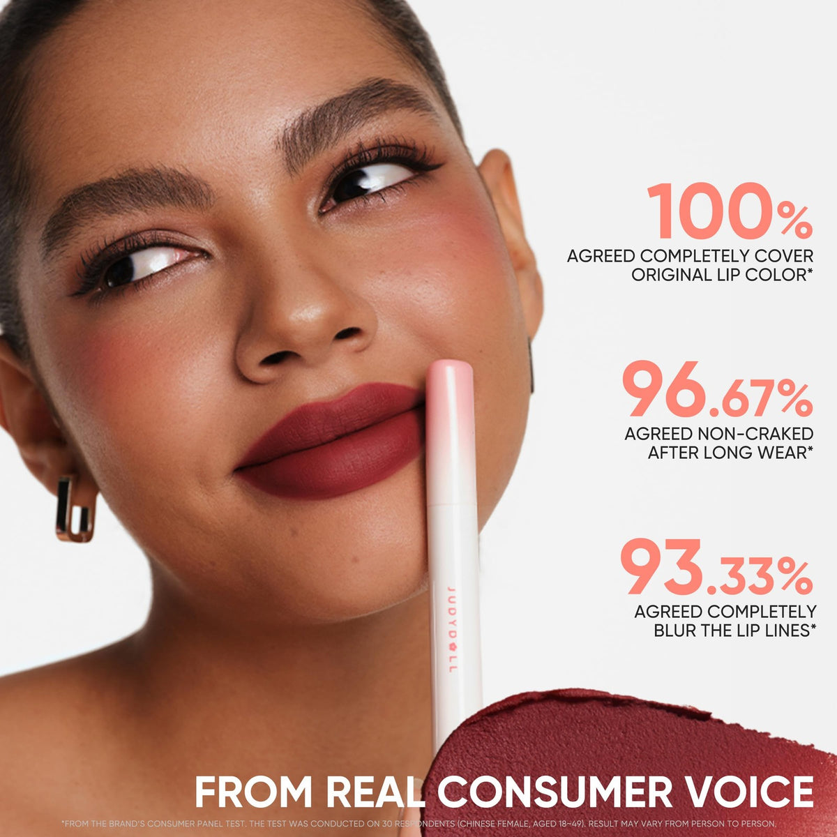 Hydrating Matte Lipstick with Tripeptide & Squalane - Long-Lasting Lip Cream