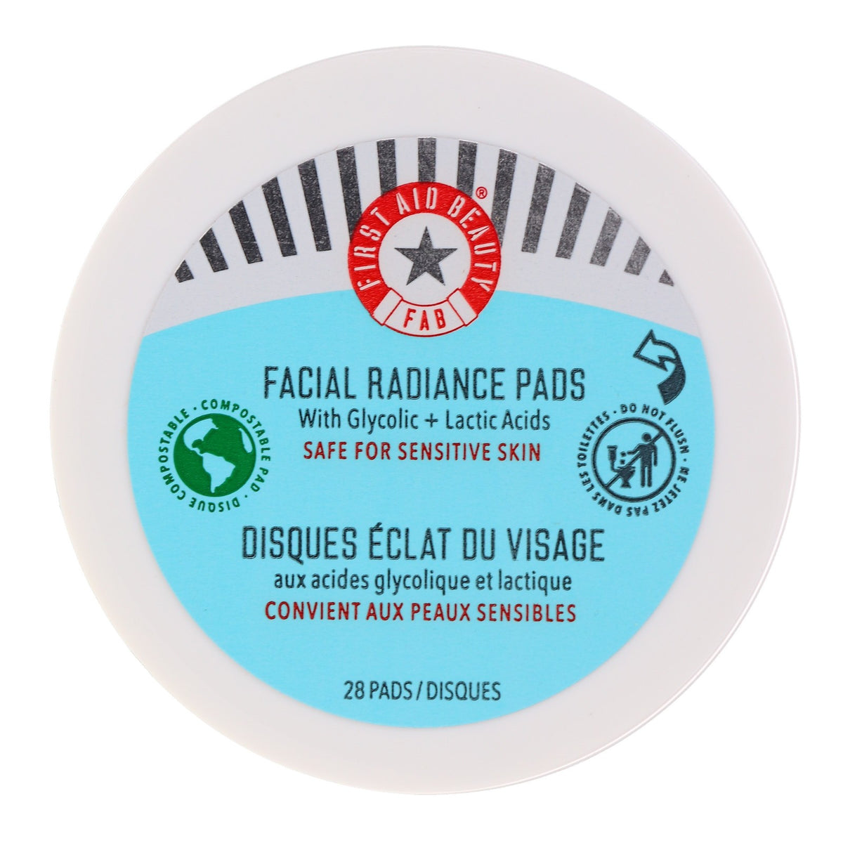 First Aid Beauty Facial Radiance Pads with Glycolic + Lactic Acids 28