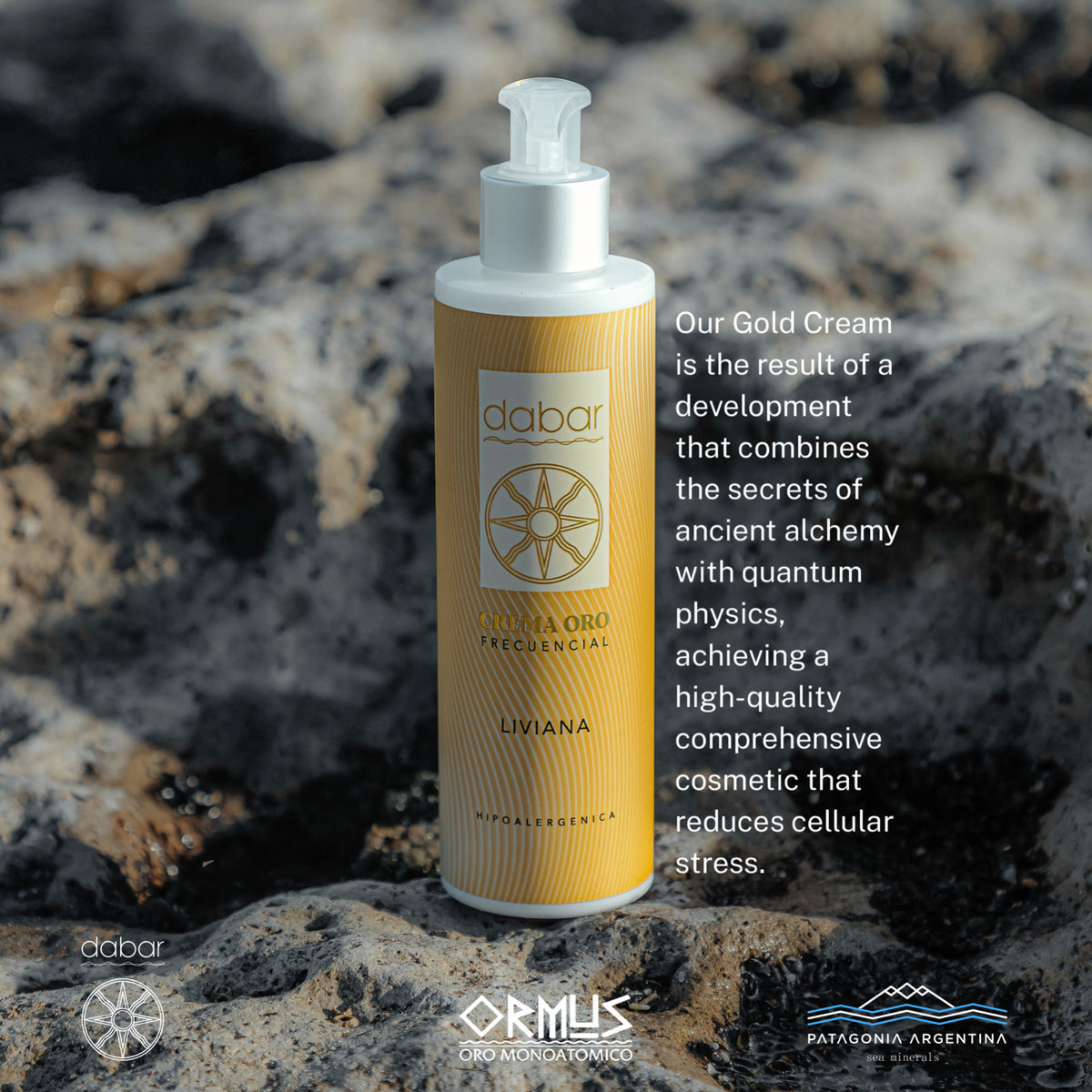 ORMUS Gold Cellular Stress Relief Cream 6.7oz with Ancient Alchemy Secrets
