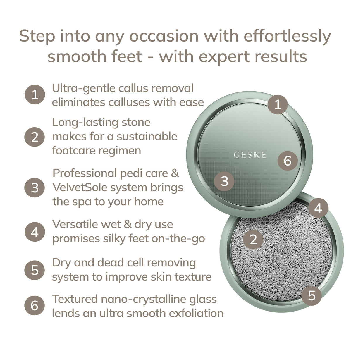 Dual Foot Smoothener 8 in 1 Exfoliating Pedicure Tool - Green