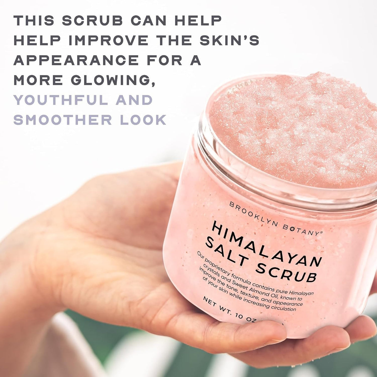 10 oz Himalayan Salt Body Scrub - Exfoliating & Moisturizing for All