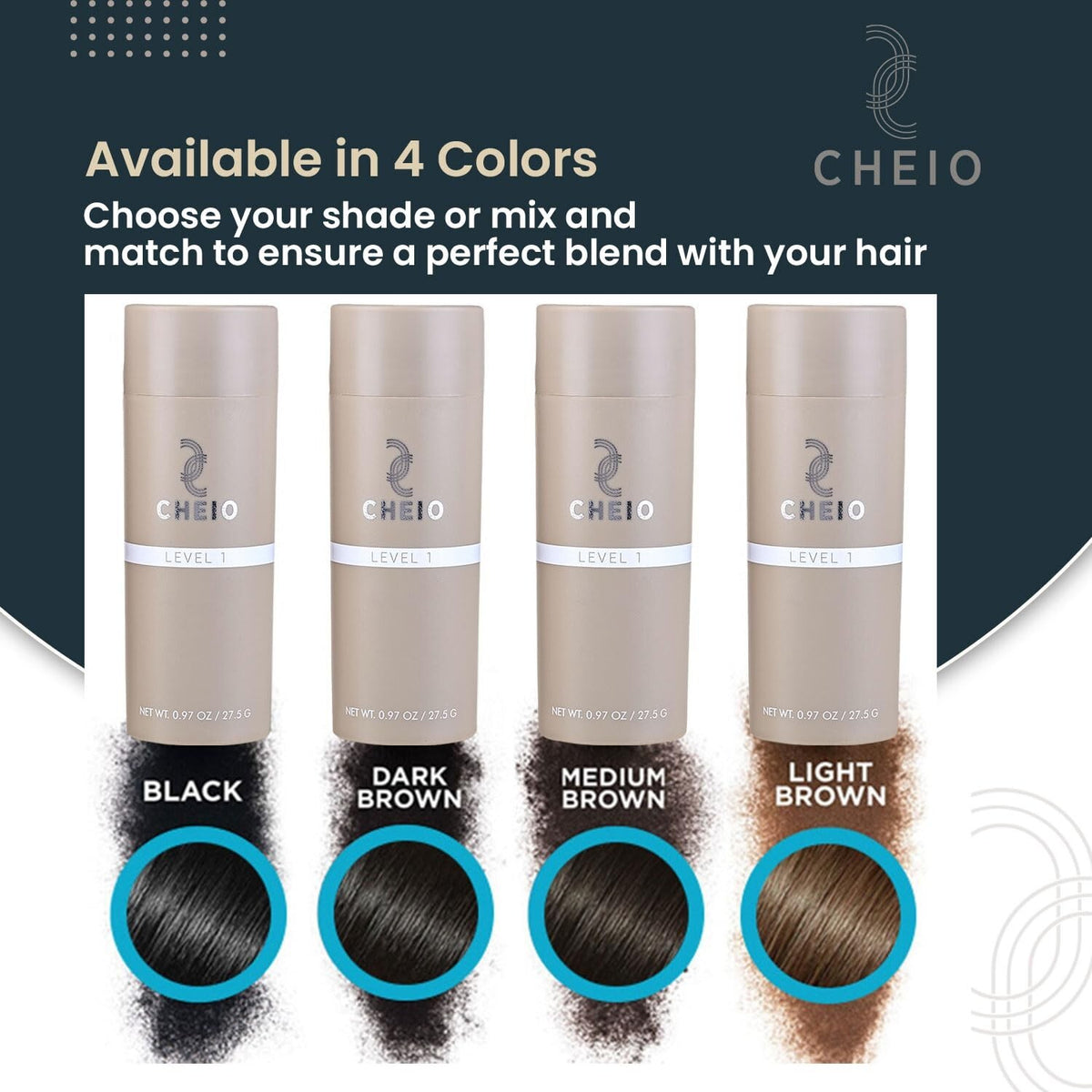 Hair Thickening Fibers - Black - 27.5g