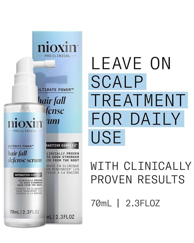 Nioxin Hair Fall Defense Serum - Intensive Leave-In Treatment for Thicker Hair